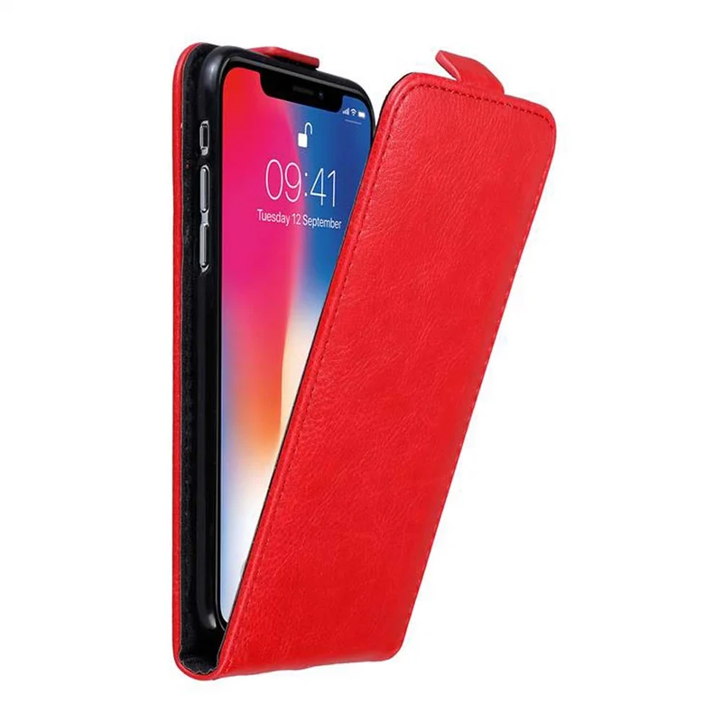 Cadorabo Hülle kompatibel mit Apple iPhone X / XS Schutzhülle im Flip Design mit Magnetverschluss