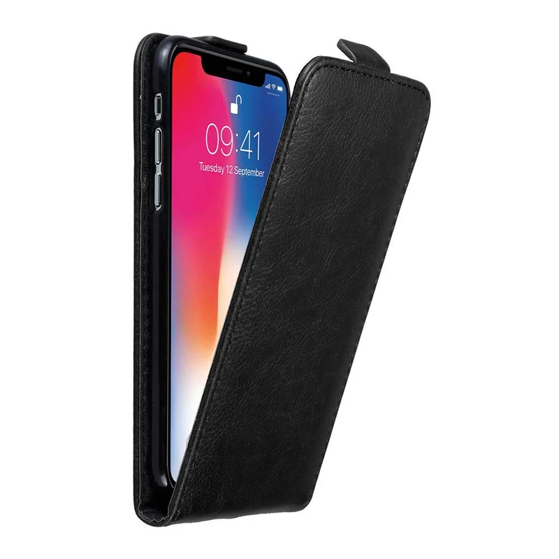 Cadorabo Hülle kompatibel mit Apple iPhone X / XS Schutzhülle im Flip Design mit Magnetverschluss