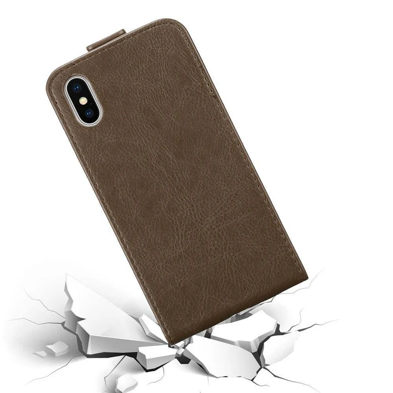 Cadorabo Hülle kompatibel mit Apple iPhone X / XS Schutzhülle im Flip Design mit Magnetverschluss