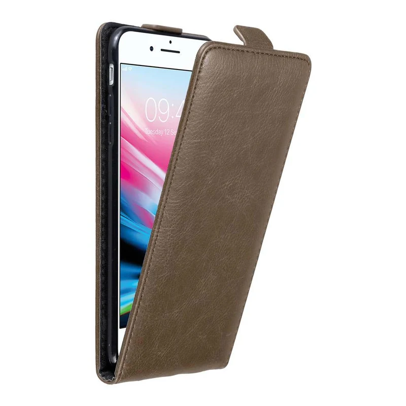 Cadorabo Hülle kompatibel mit Apple iPhone 7 PLUS / 7S PLUS / 8 PLUS Schutzhülle im Flip Design mit Magnetverschluss