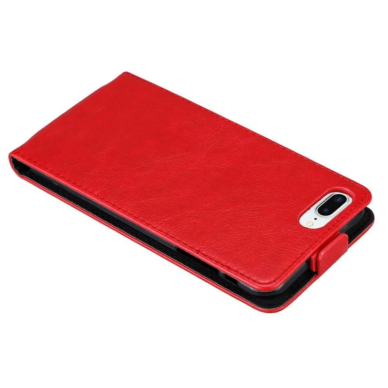 Cadorabo Hülle kompatibel mit Apple iPhone 7 PLUS / 7S PLUS / 8 PLUS Schutzhülle im Flip Design mit Magnetverschluss
