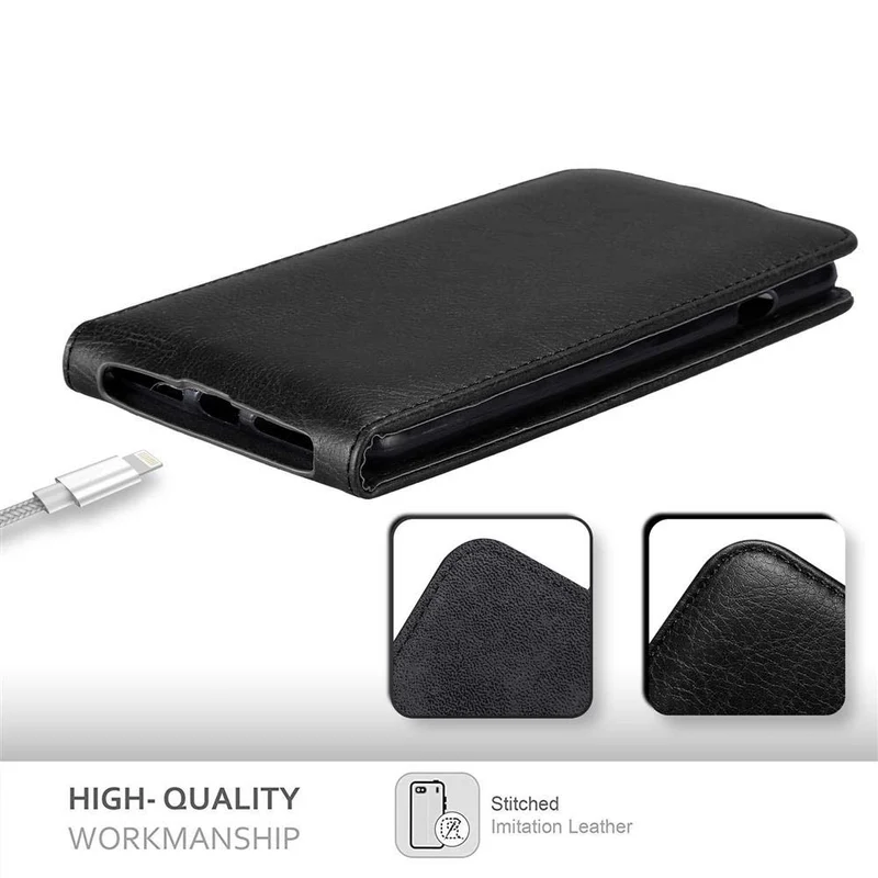 Cadorabo Hülle kompatibel mit Apple iPhone 7 PLUS / 7S PLUS / 8 PLUS Schutzhülle im Flip Design mit Magnetverschluss