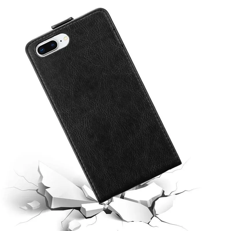 Cadorabo Hülle kompatibel mit Apple iPhone 7 PLUS / 7S PLUS / 8 PLUS Schutzhülle im Flip Design mit Magnetverschluss
