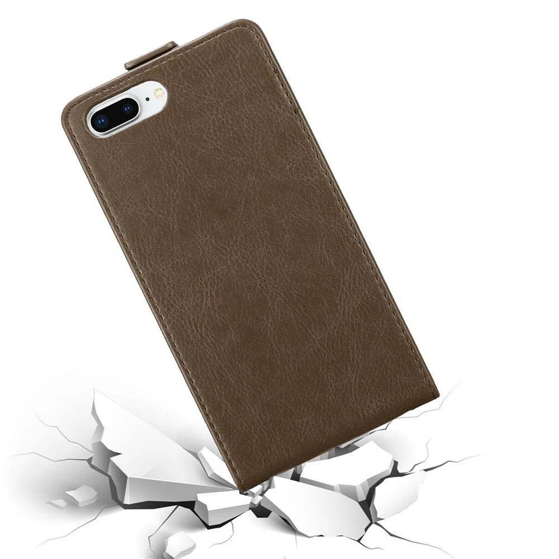 Cadorabo Hülle kompatibel mit Apple iPhone 7 PLUS / 7S PLUS / 8 PLUS Schutzhülle im Flip Design mit Magnetverschluss