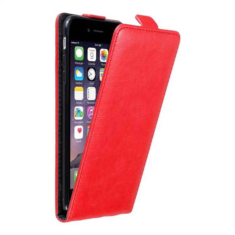 Cadorabo Hülle kompatibel mit Apple iPhone 6 PLUS / 6S PLUS Schutzhülle im Flip Design mit Magnetverschluss