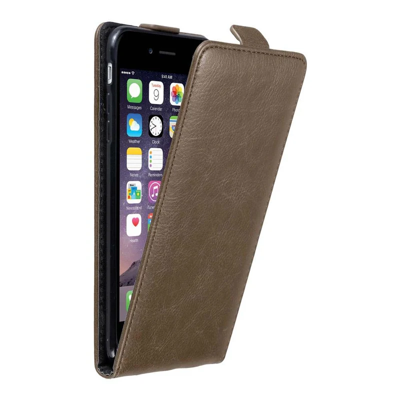 Cadorabo Hülle kompatibel mit Apple iPhone 6 PLUS / 6S PLUS Schutzhülle im Flip Design mit Magnetverschluss