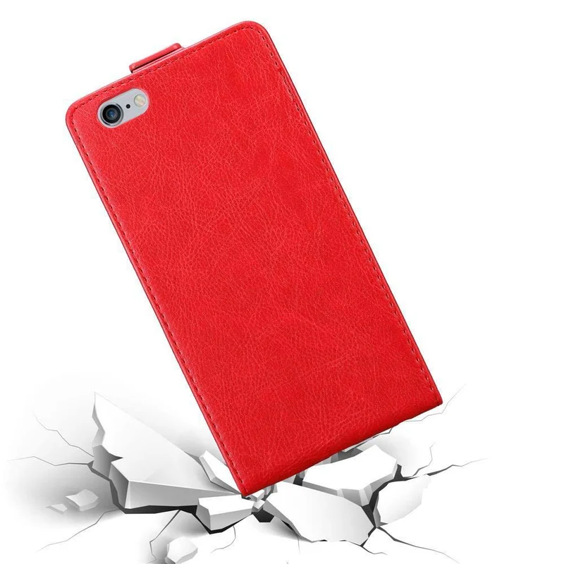 Cadorabo Hülle kompatibel mit Apple iPhone 6 PLUS / 6S PLUS Schutzhülle im Flip Design mit Magnetverschluss