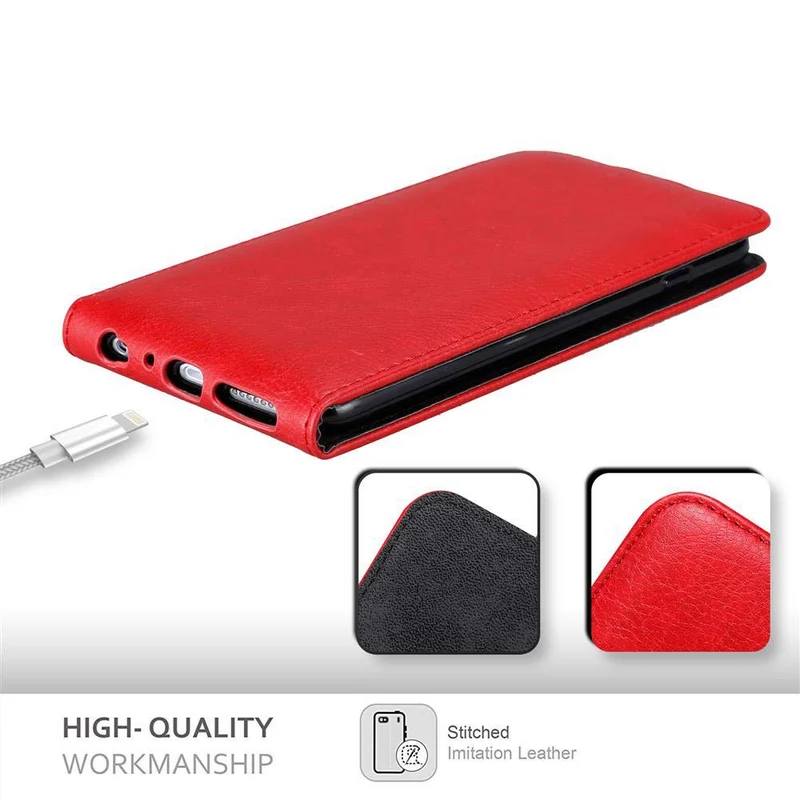 Cadorabo Hülle kompatibel mit Apple iPhone 6 PLUS / 6S PLUS Schutzhülle im Flip Design mit Magnetverschluss