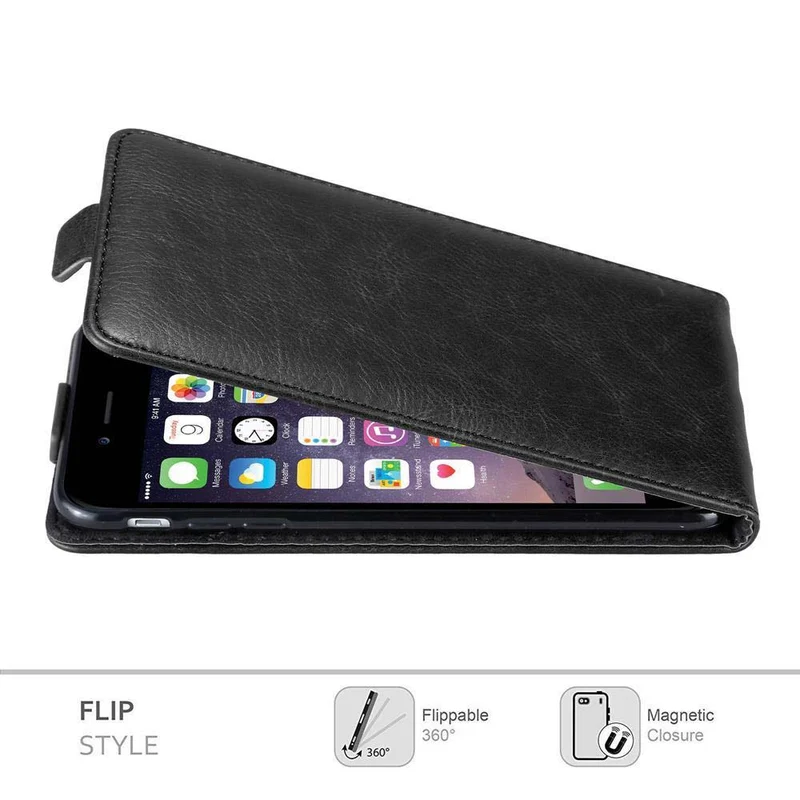 Cadorabo Hülle kompatibel mit Apple iPhone 6 PLUS / 6S PLUS Schutzhülle im Flip Design mit Magnetverschluss