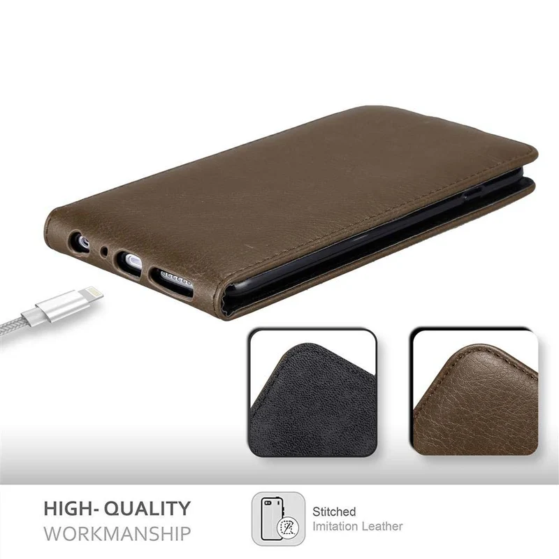 Cadorabo Hülle kompatibel mit Apple iPhone 6 PLUS / 6S PLUS Schutzhülle im Flip Design mit Magnetverschluss