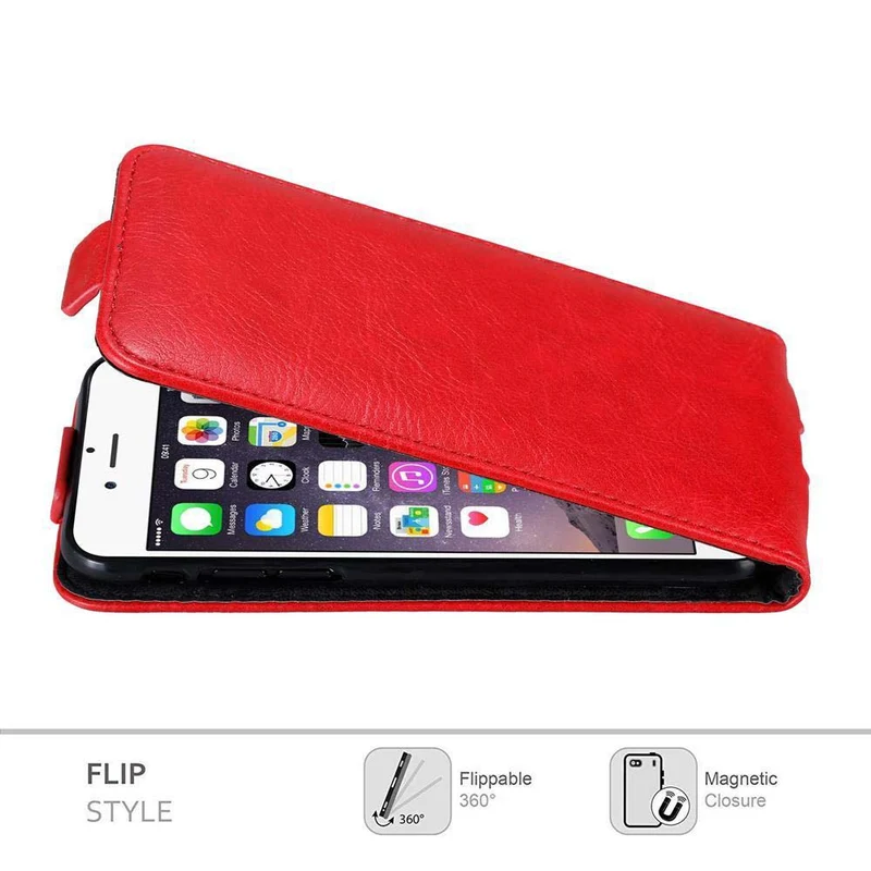 Cadorabo Hülle kompatibel mit Apple iPhone 6 / 6S Schutzhülle im Flip Design mit Magnetverschluss