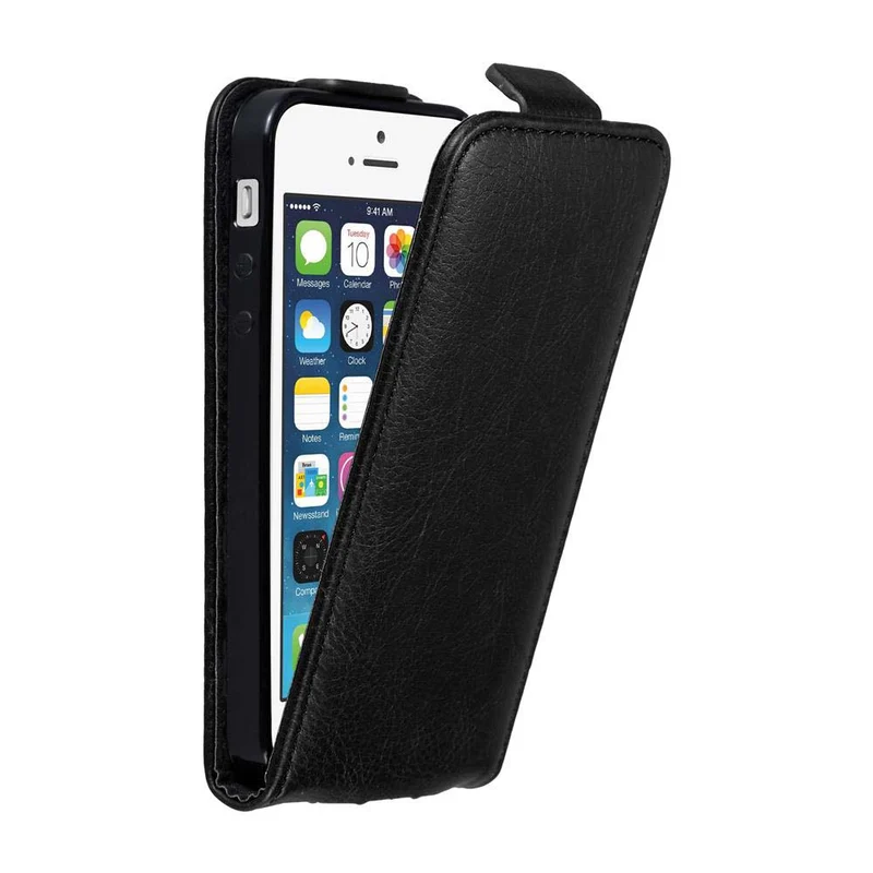 Cadorabo Hülle kompatibel mit Apple iPhone 5 / 5S / SE 2016 Schutzhülle im Flip Design mit Magnetverschluss