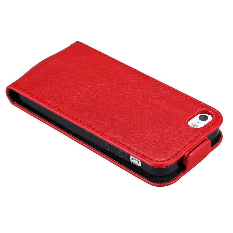 Cadorabo Hülle kompatibel mit Apple iPhone 5 / 5S / SE 2016 Schutzhülle im Flip Design mit Magnetverschluss