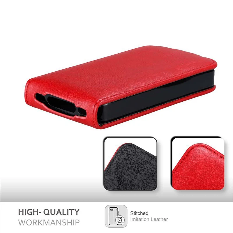 Cadorabo Hülle kompatibel mit Apple iPhone 4 / 4S Schutzhülle im Flip Design mit Magnetverschluss