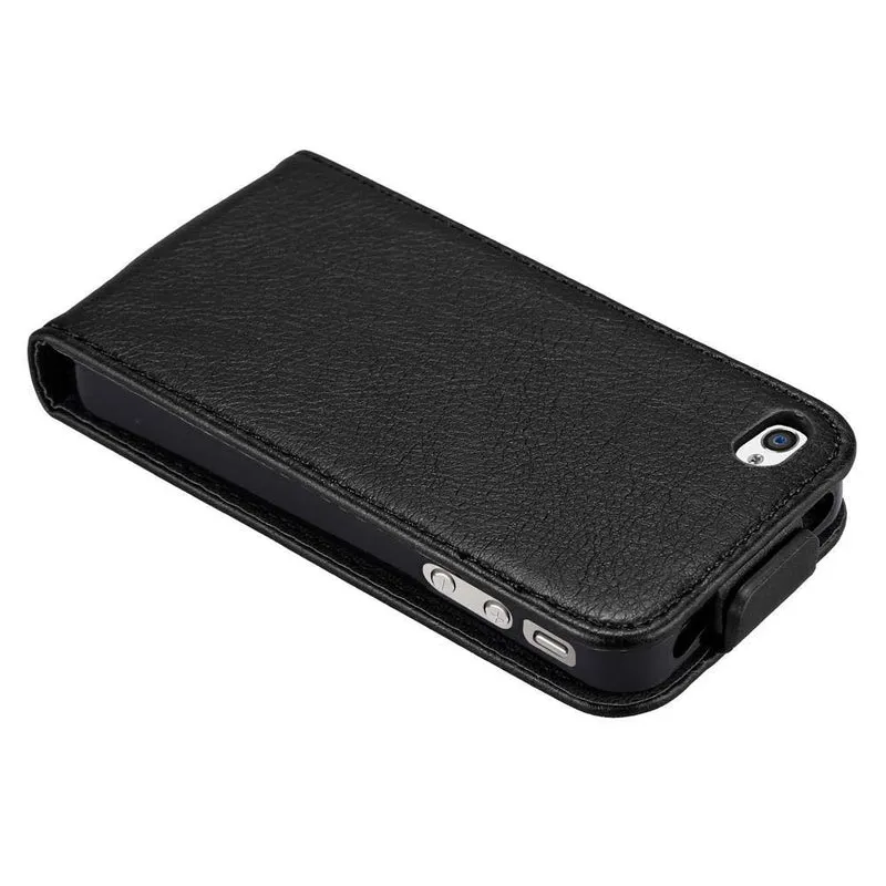 Cadorabo Hülle kompatibel mit Apple iPhone 4 / 4S Schutzhülle im Flip Design mit Magnetverschluss