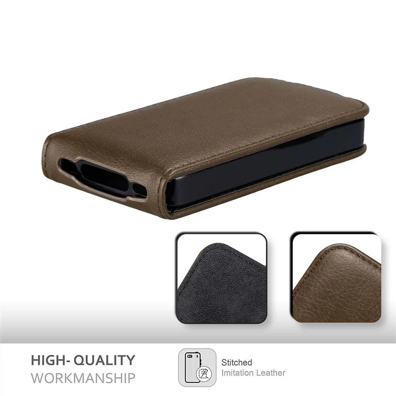 Cadorabo Hülle kompatibel mit Apple iPhone 4 / 4S Schutzhülle im Flip Design mit Magnetverschluss