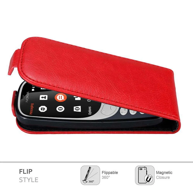 Cadorabo Hülle kompatibel mit Nokia 3310 2G Schutzhülle im Flip Design mit Magnetverschluss