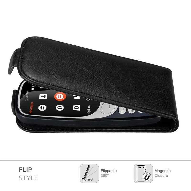 Cadorabo Hülle kompatibel mit Nokia 3310 2G Schutzhülle im Flip Design mit Magnetverschluss