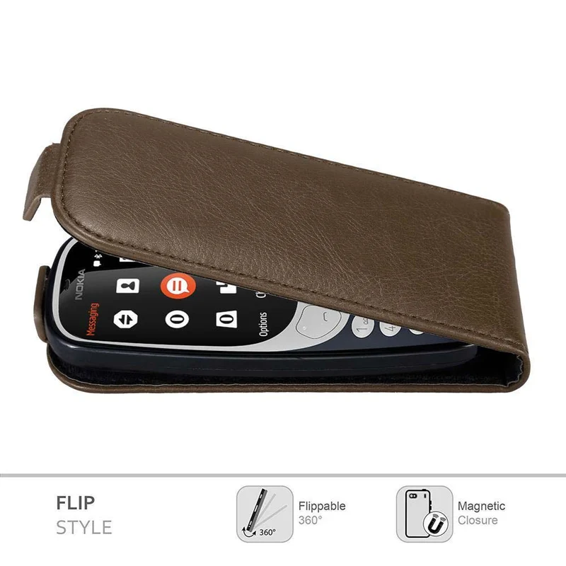 Cadorabo Hülle kompatibel mit Nokia 3310 2G Schutzhülle im Flip Design mit Magnetverschluss