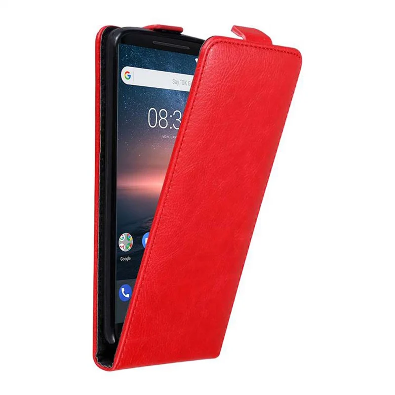 Cadorabo Hülle kompatibel mit Nokia 8 Sirocco Schutzhülle im Flip Design mit Magnetverschluss