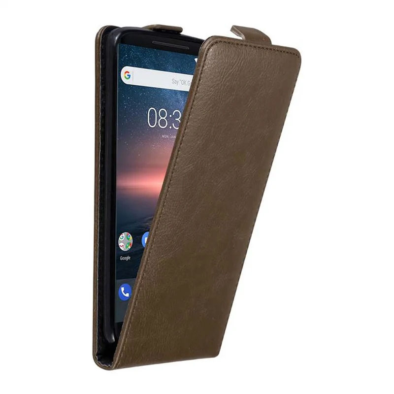 Cadorabo Hülle kompatibel mit Nokia 8 Sirocco Schutzhülle im Flip Design mit Magnetverschluss