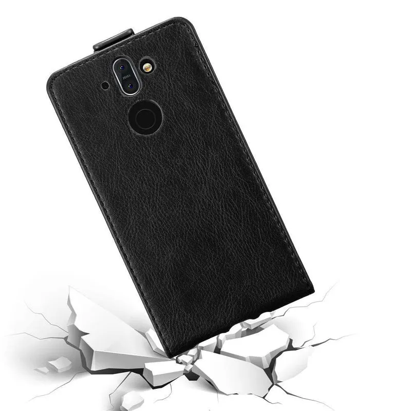 Cadorabo Hülle kompatibel mit Nokia 8 Sirocco Schutzhülle im Flip Design mit Magnetverschluss