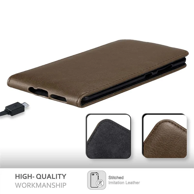 Cadorabo Hülle kompatibel mit Nokia 8 Sirocco Schutzhülle im Flip Design mit Magnetverschluss