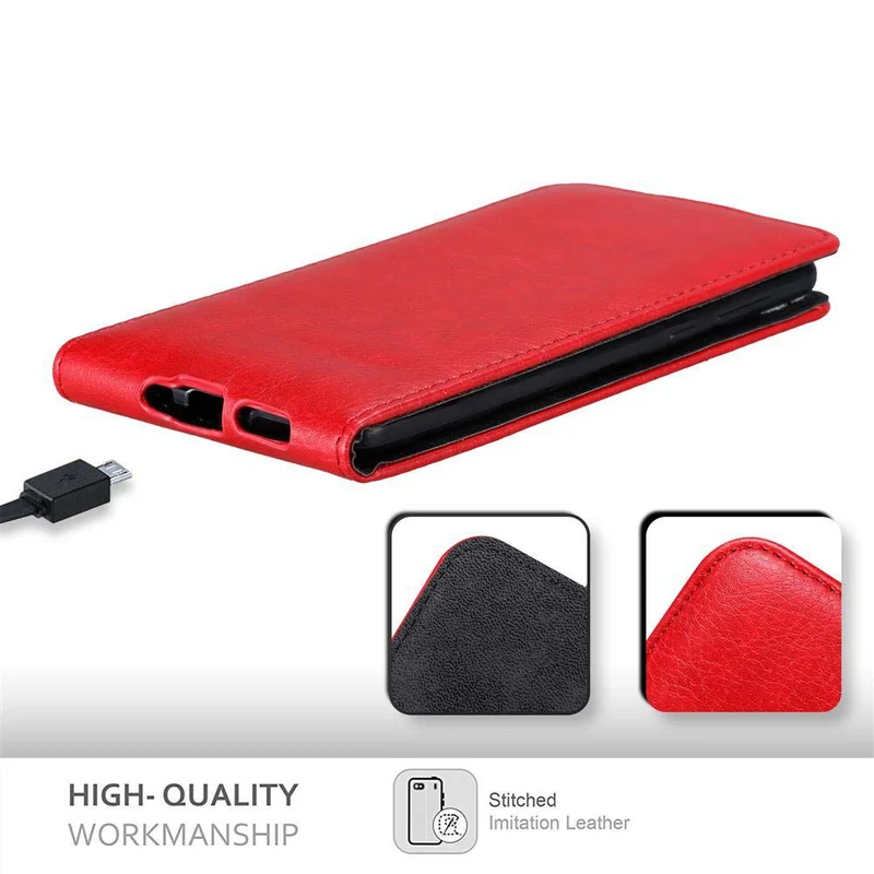 Cadorabo Hülle kompatibel mit Nokia 8 2017 Schutzhülle im Flip Design mit Magnetverschluss