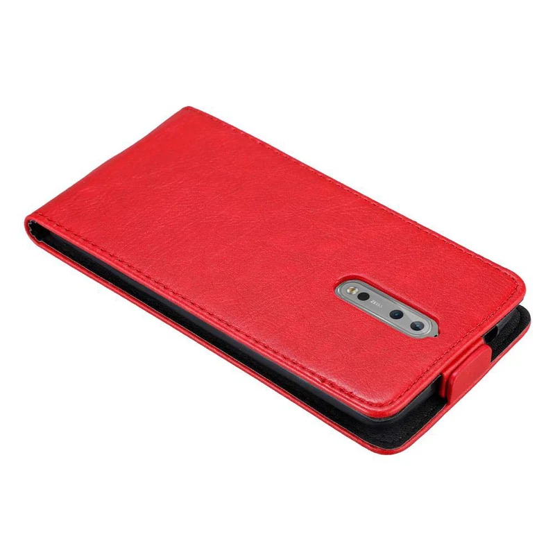 Cadorabo Hülle kompatibel mit Nokia 8 2017 Schutzhülle im Flip Design mit Magnetverschluss