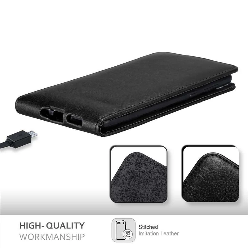 Cadorabo Hülle kompatibel mit Nokia 8 2017 Schutzhülle im Flip Design mit Magnetverschluss