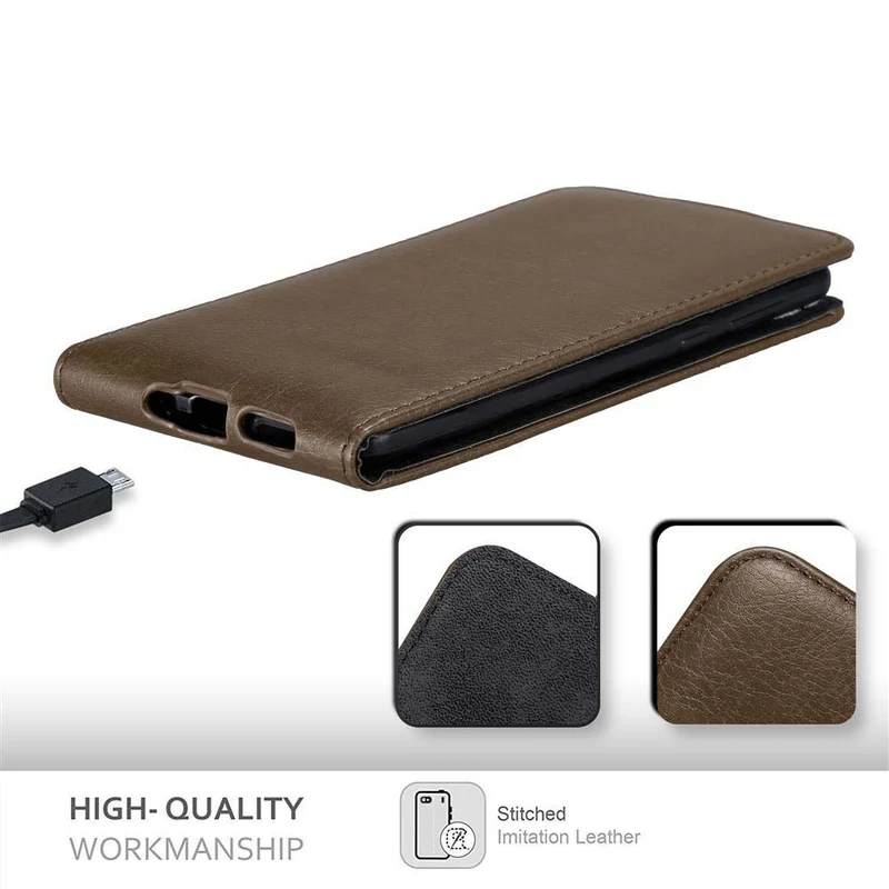 Cadorabo Hülle kompatibel mit Nokia 8 2017 Schutzhülle im Flip Design mit Magnetverschluss