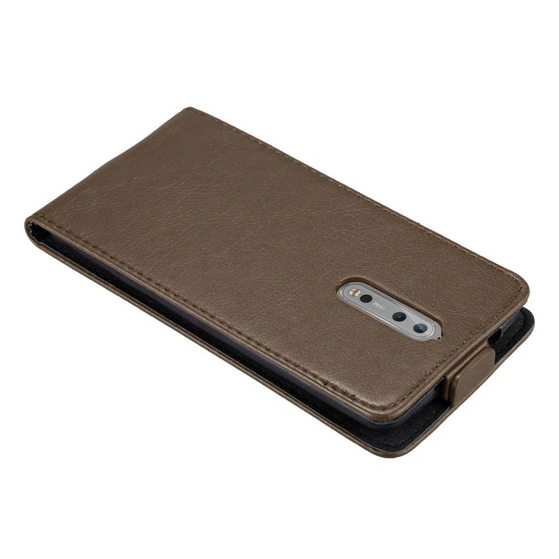 Cadorabo Hülle kompatibel mit Nokia 8 2017 Schutzhülle im Flip Design mit Magnetverschluss