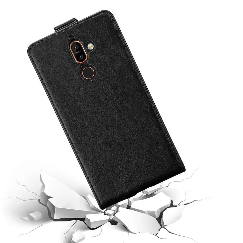 Cadorabo Hülle kompatibel mit Nokia 7 PLUS Schutzhülle im Flip Design mit Magnetverschluss