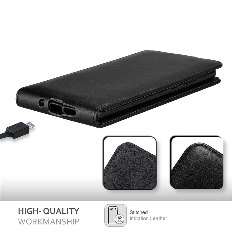 Cadorabo Hülle kompatibel mit Nokia 7 PLUS Schutzhülle im Flip Design mit Magnetverschluss