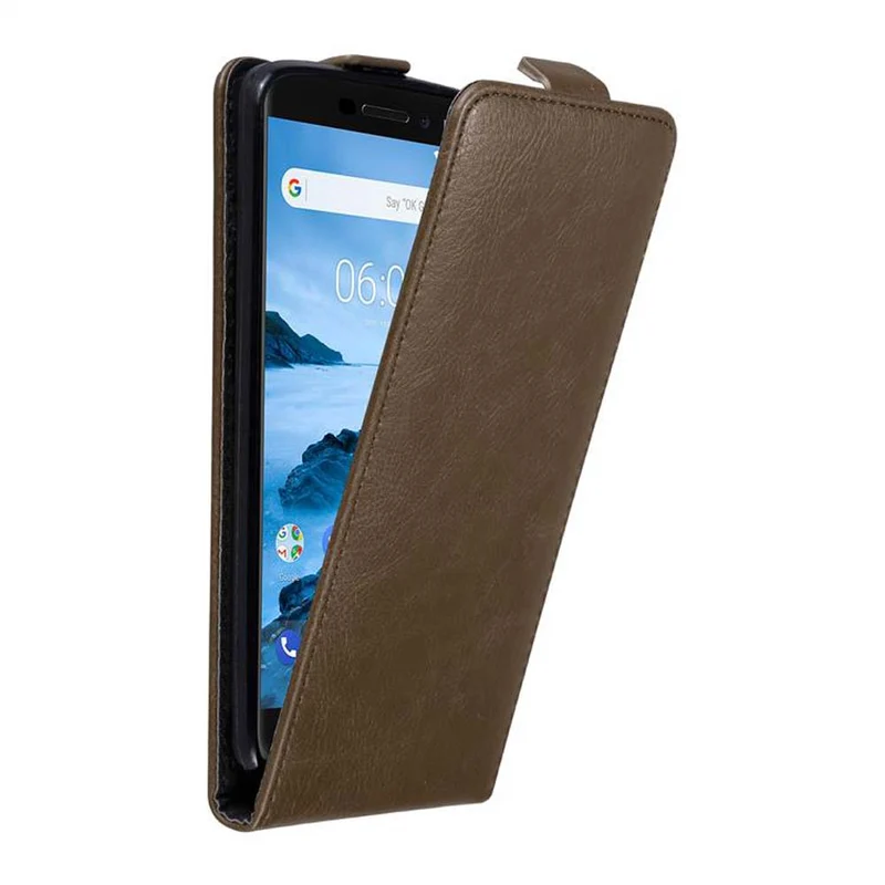 Cadorabo Hülle kompatibel mit Nokia 6,1 Schutzhülle im Flip Design mit Magnetverschluss