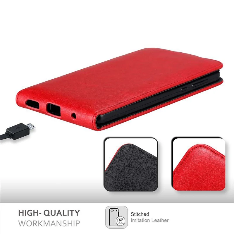 Cadorabo Hülle kompatibel mit Nokia 6,1 Schutzhülle im Flip Design mit Magnetverschluss