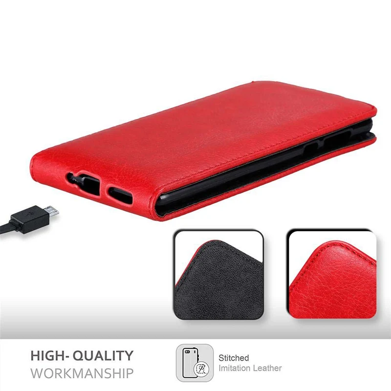 Cadorabo Hülle kompatibel mit Nokia 5 2017 Schutzhülle im Flip Design mit Magnetverschluss