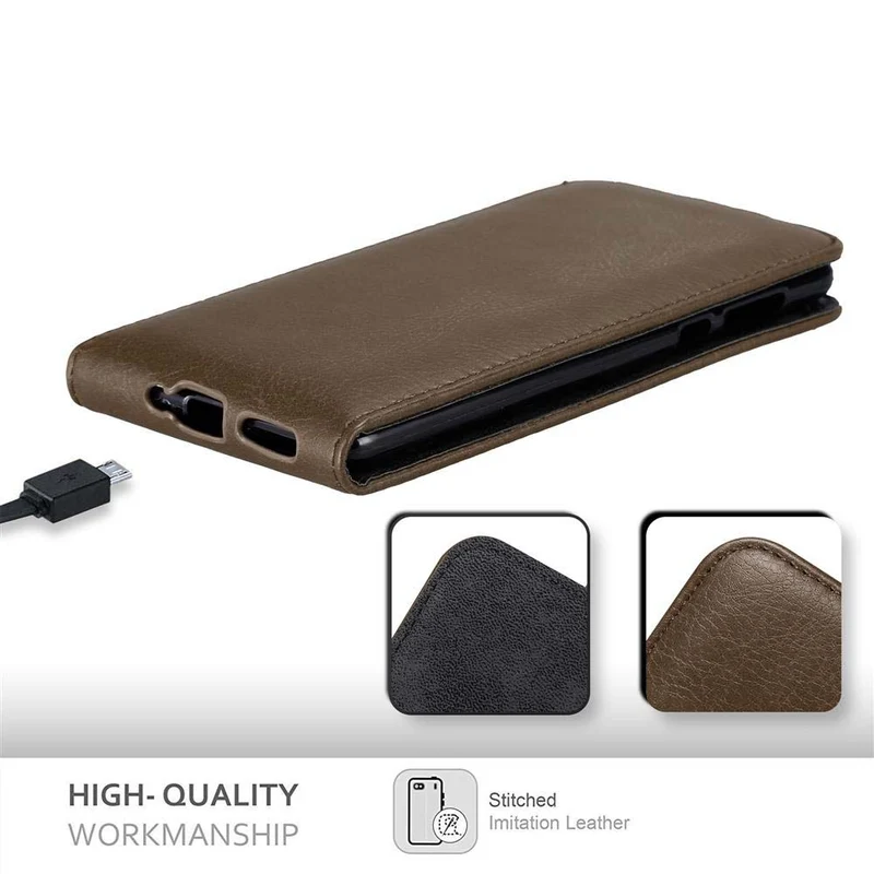 Cadorabo Hülle kompatibel mit Nokia 5 2017 Schutzhülle im Flip Design mit Magnetverschluss