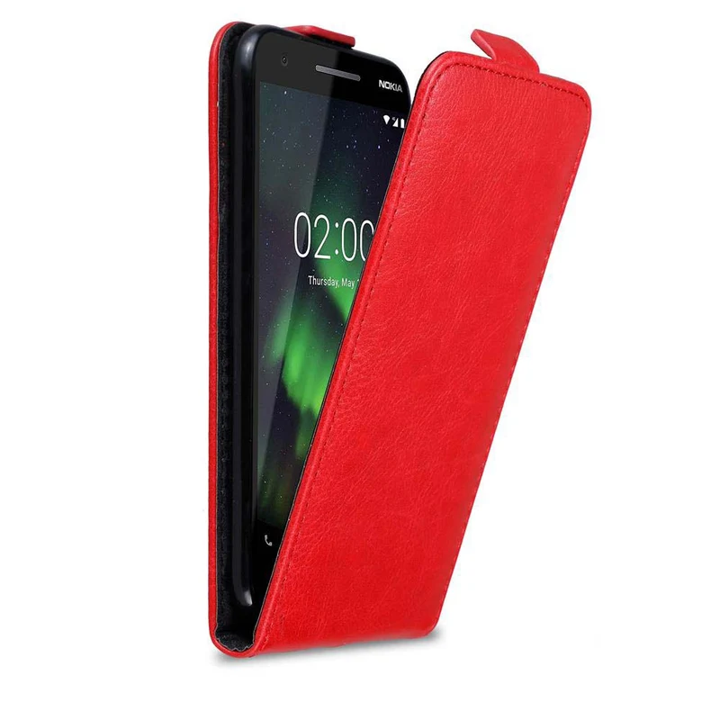 Cadorabo Hülle kompatibel mit Nokia 2,1 Schutzhülle im Flip Design mit Magnetverschluss