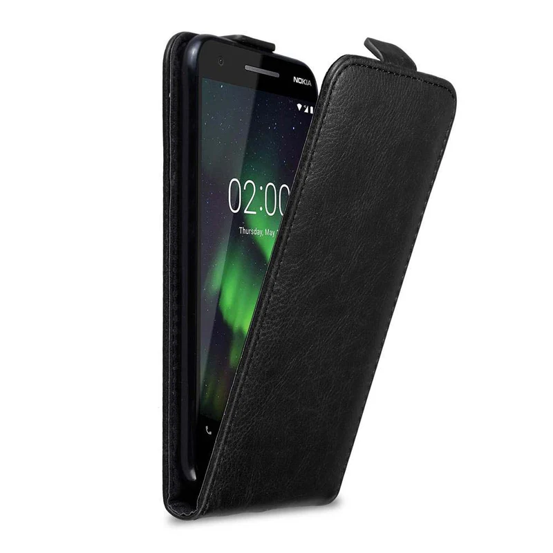 Cadorabo Hülle kompatibel mit Nokia 2,1 Schutzhülle im Flip Design mit Magnetverschluss