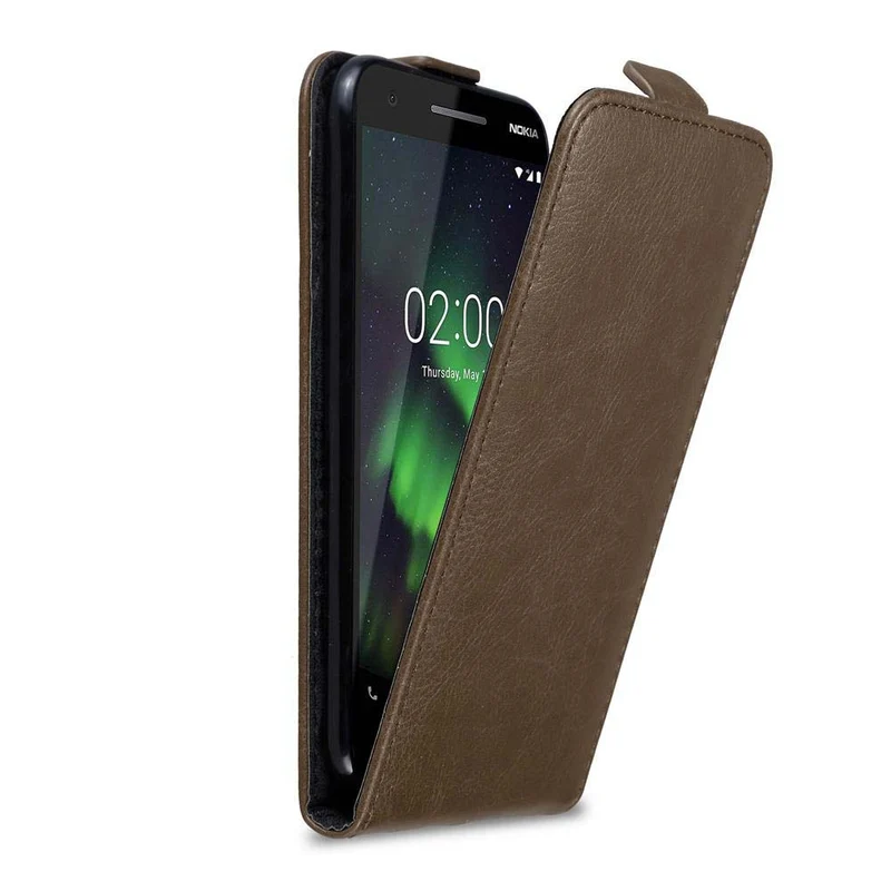 Cadorabo Hülle kompatibel mit Nokia 2,1 Schutzhülle im Flip Design mit Magnetverschluss