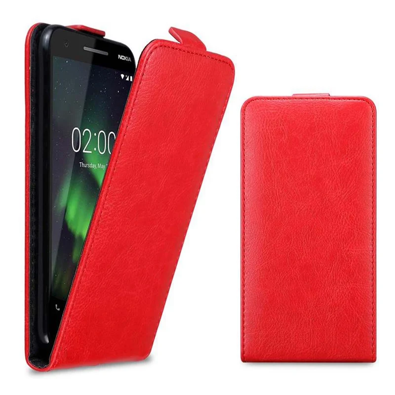 Cadorabo Hülle kompatibel mit Nokia 2,1 Schutzhülle im Flip Design mit Magnetverschluss