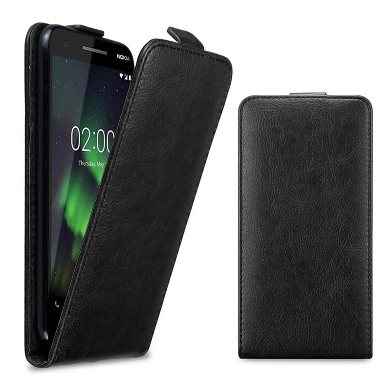 Cadorabo Hülle kompatibel mit Nokia 2,1 Schutzhülle im Flip Design mit Magnetverschluss