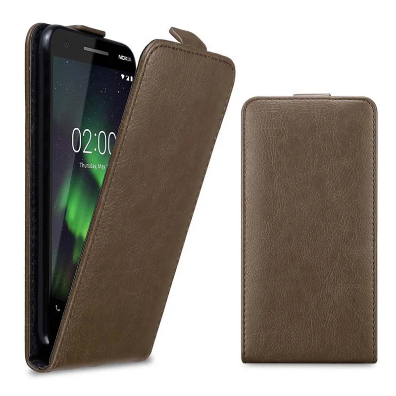 Cadorabo Hülle kompatibel mit Nokia 2,1 Schutzhülle im Flip Design mit Magnetverschluss