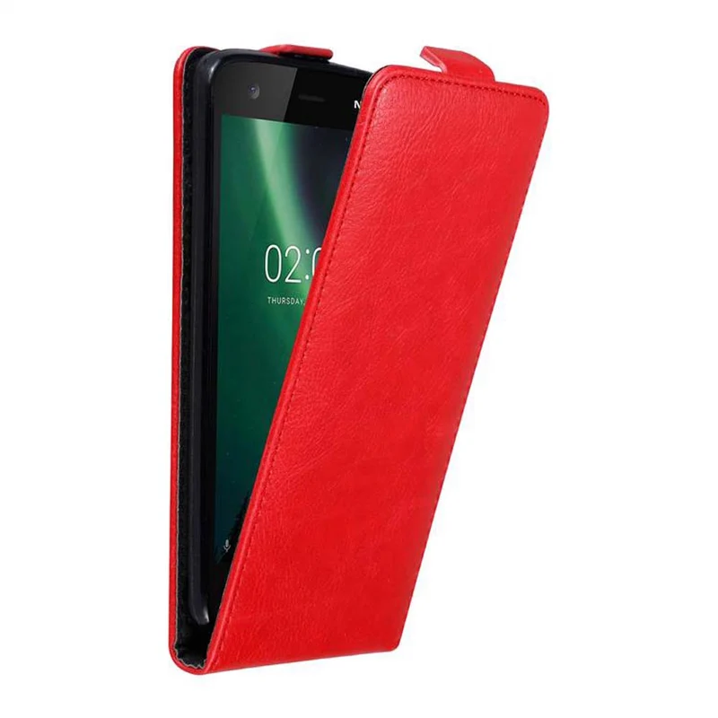 Cadorabo Hülle kompatibel mit Nokia 2 2017 Schutzhülle im Flip Design mit Magnetverschluss