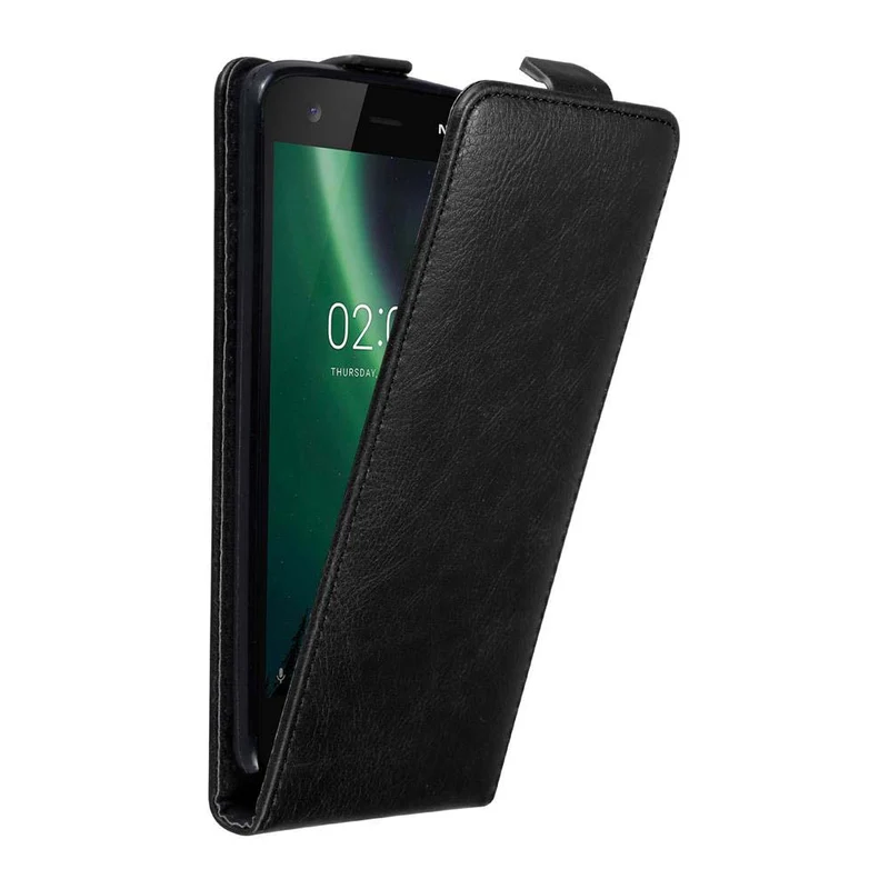 Cadorabo Hülle kompatibel mit Nokia 2 2017 Schutzhülle im Flip Design mit Magnetverschluss