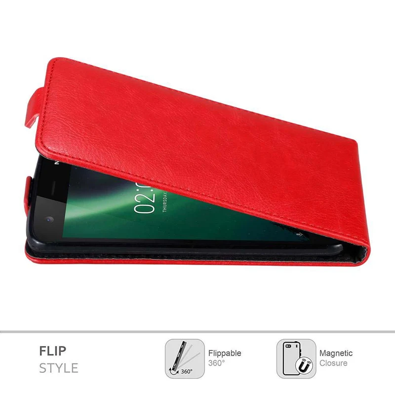 Cadorabo Hülle kompatibel mit Nokia 2 2017 Schutzhülle im Flip Design mit Magnetverschluss