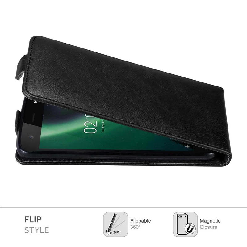 Cadorabo Hülle kompatibel mit Nokia 2 2017 Schutzhülle im Flip Design mit Magnetverschluss