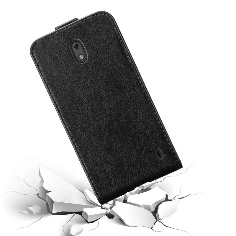 Cadorabo Hülle kompatibel mit Nokia 2 2017 Schutzhülle im Flip Design mit Magnetverschluss