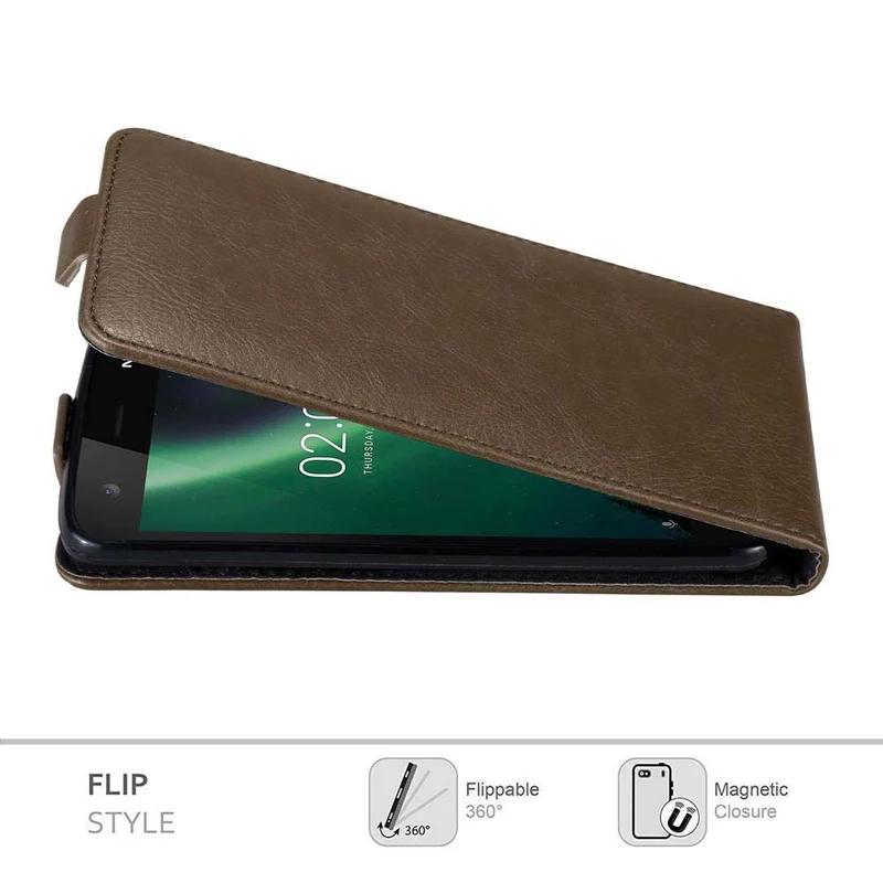 Cadorabo Hülle kompatibel mit Nokia 2 2017 Schutzhülle im Flip Design mit Magnetverschluss